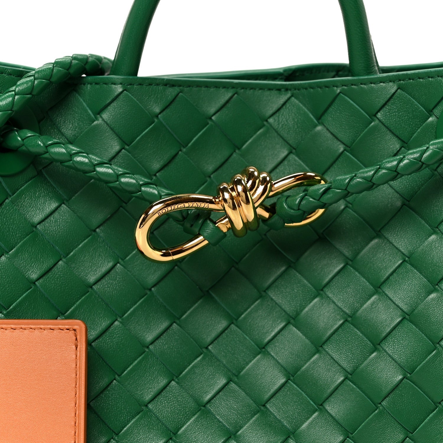 Nappa Intrecciato Small Andiamo Shoulder Bag Jungle