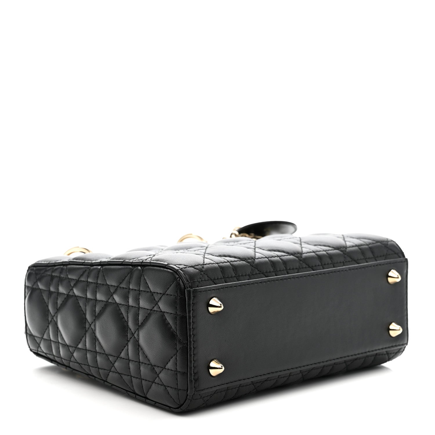 Lambskin Cannage Small My ABCD1OR Lady D1OR Black