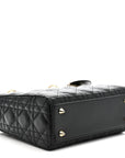 Lambskin Cannage Small My ABCD1OR Lady D1OR Black