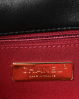 Lambskin Quilted Medium CHNL 19 Flap Black