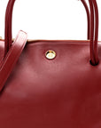 Supple Calfskin Medium Madrid Bag Dark Burgundy