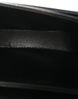 Patent Calfskin Triomphe Mini Besace Clea Black
