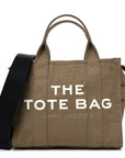 Cotton Canvas Small The Traveler Tote Bag Slate Green