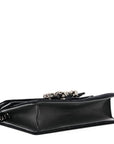 Suede Super Mini Dionysus Shoulder Bag Black