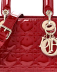 Patent Cannage Small Lady D1OR Cherry Red