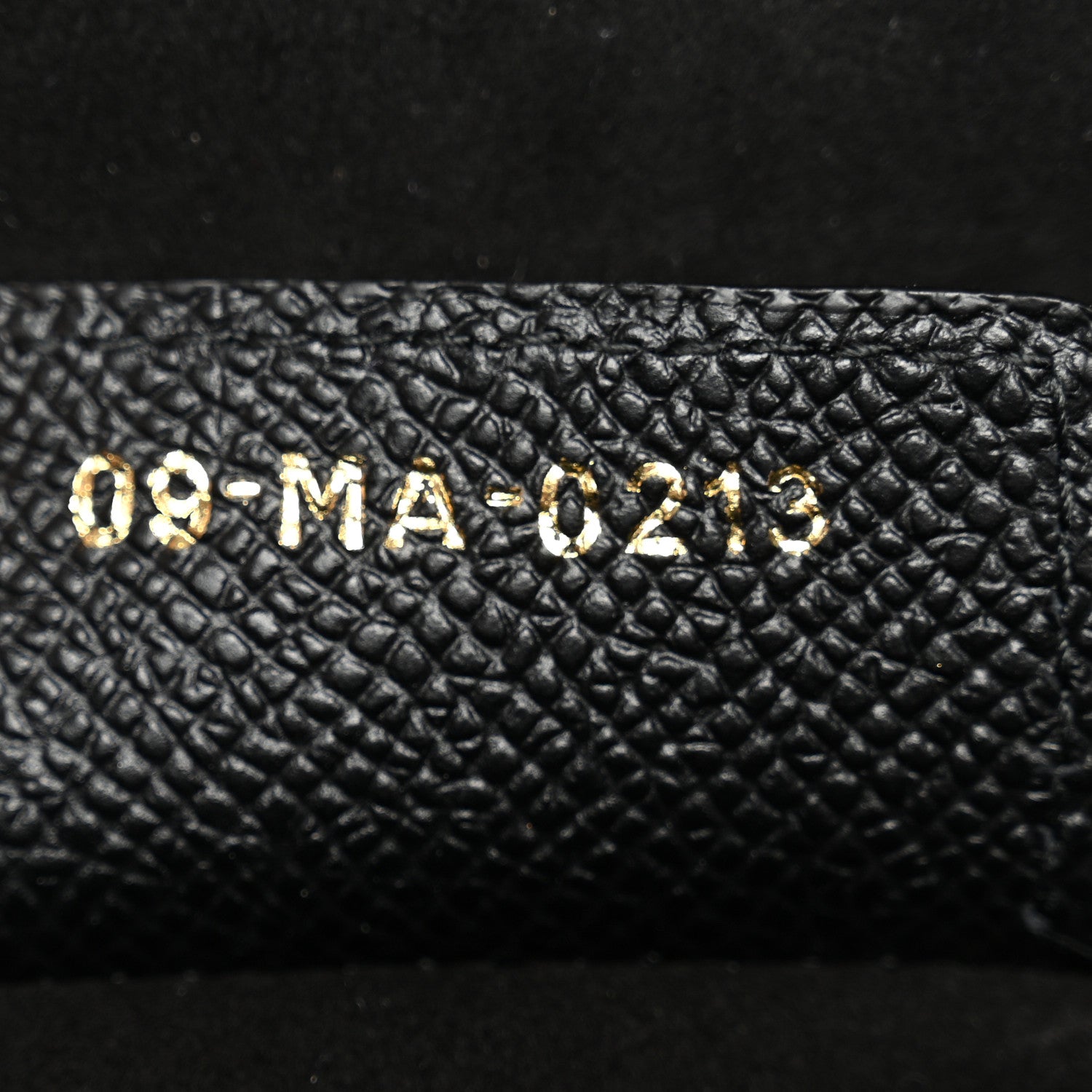 Grained Calfskin Saddle Bag With Strap Black
