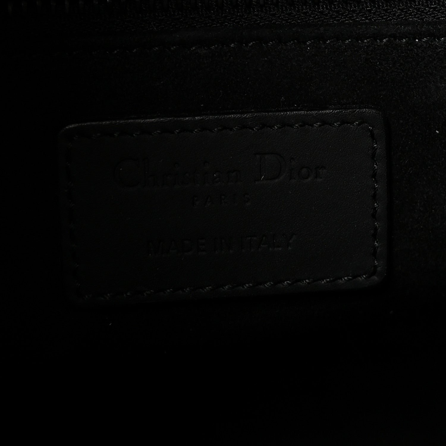 Ultra Matte Calfskin Cannage Medium Lady D1OR Black