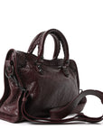 Agneau Arena Classic Hardware Small Le City Dark Burgundy
