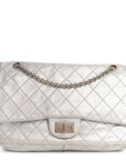 Metallic Lambskin Quilted 2.55 Reissue 227 Flap Silver