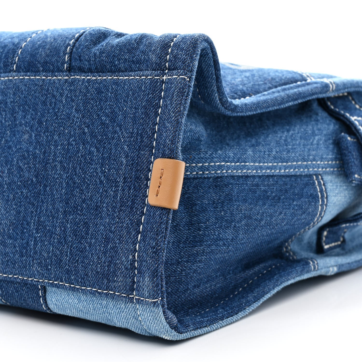 Denim Canvas Large The Tote Bag Blue