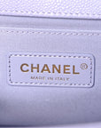 Caviar Quilted Medium Boy Flap Light Purple