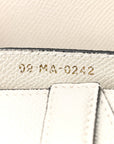 Grained Calfskin Saddle Bag White