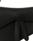 Ultra Matte Calfskin Mini Saddle Bag Black