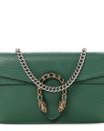 Dollar Calfskin Crystal Super Mini Dionysus Shoulder Bag Emerald