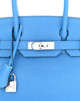Togo BIRKIN 30 Bleu Zanzibar