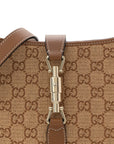 Raffia GG Supreme Monogram Calfskin Small Jackie 1961 Hobo Natural