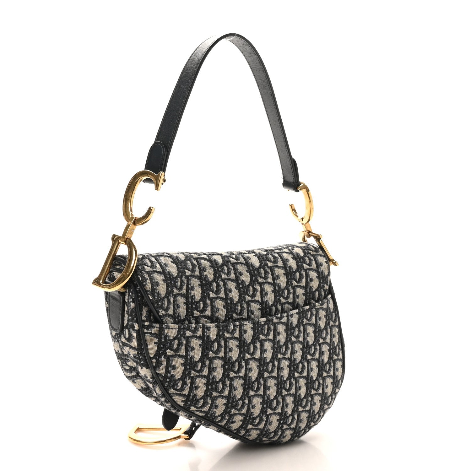 Oblique Saddle Bag Blue