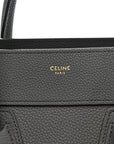 Baby Drummed Calfskin Micro Luggage Kohl