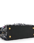 Tweed Calfskin Capucines MM Multicolor