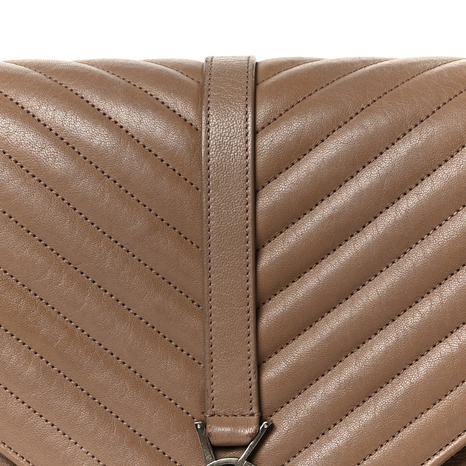 Sheepskin Matelasse Chevron Monogram Large College Bag Fard