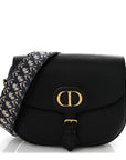 Grained Calfskin Large Bobby Flap Black