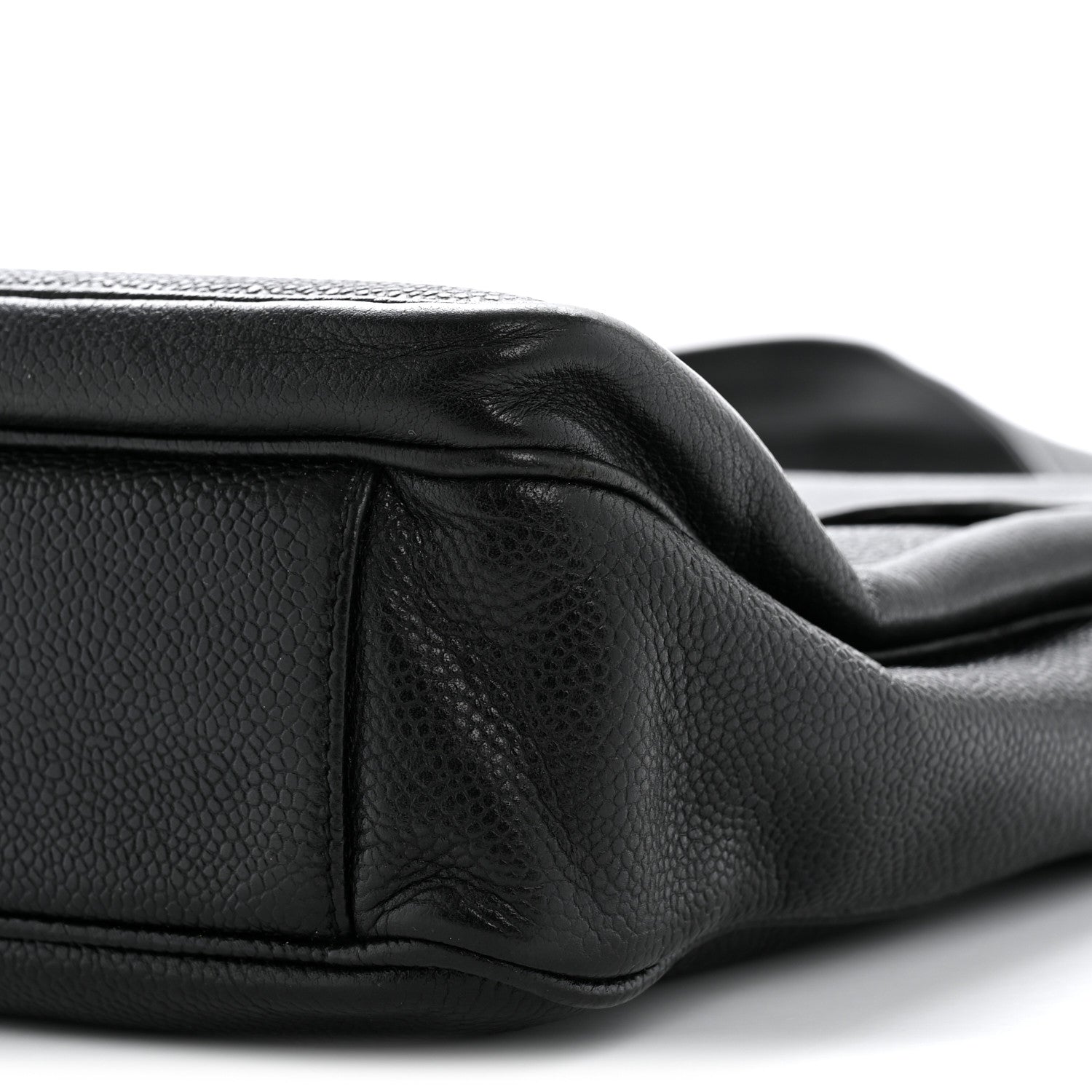 Caviar CC Flap Shoulder Bag Black