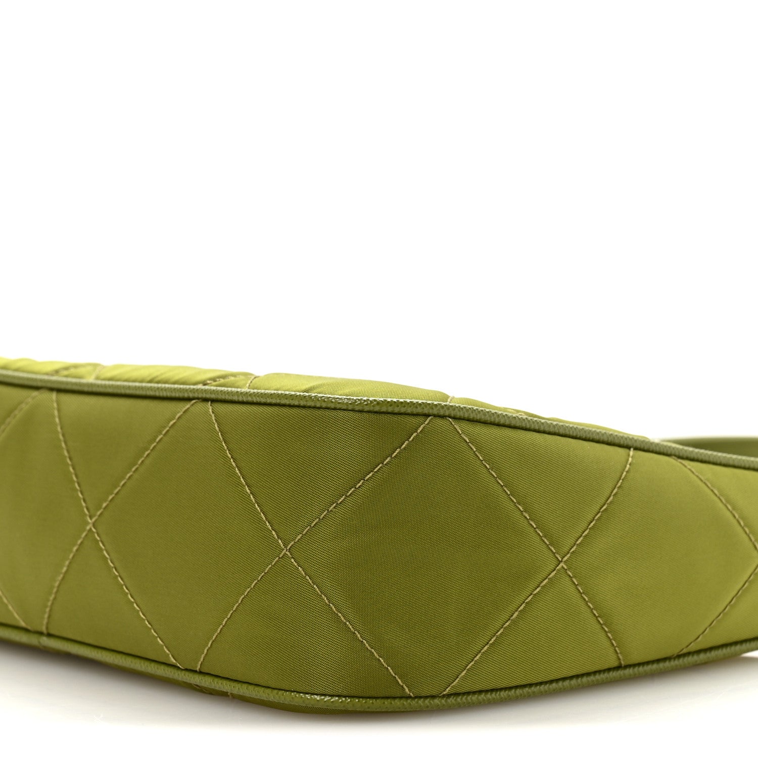 Re-Nylon Saffiano Stitched Mini Re-Edition 1995 Chaine Shoulder Bag Edera