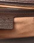 GG Supreme Monogram Web Small Ophidia Flap Messenger Bag Brown