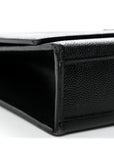 Grain De Poudre Medium Classic Monogram Monochrome Kate Satchel Black