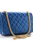 Metallic Calfskin Quilted 2.55 Reissue 225 Flap Blue