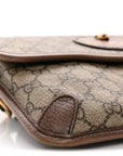 GG Supreme Monogram Neo Vintage Web Belt Bag Brown