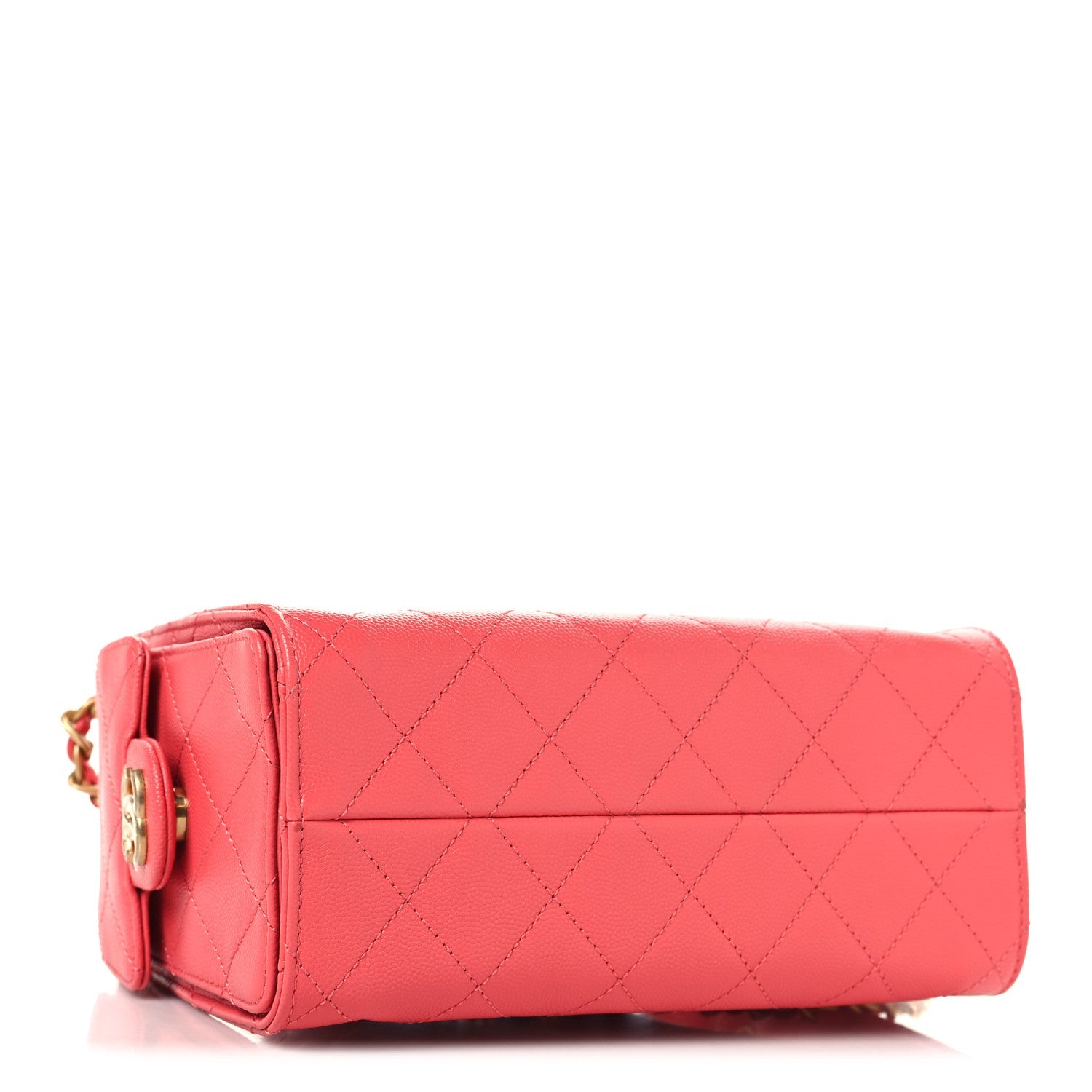 Caviar Quilted Mini CHNL 25 Handbag Coral