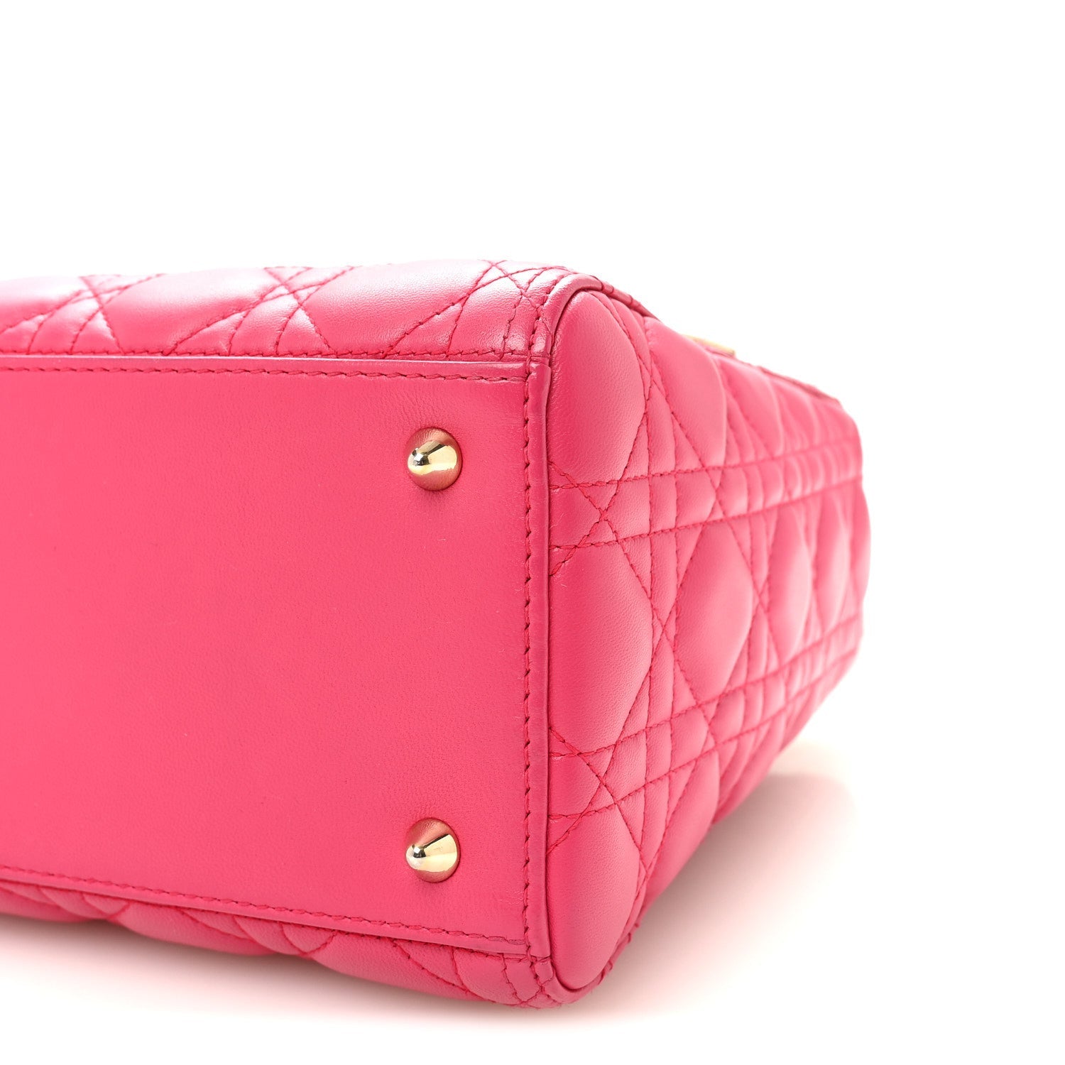 Lambskin Cannage Medium Lady D1OR Pink
