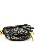 Oblique Mini Saddle Bag Blue