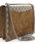 GG Supreme Monogram Medium Dionysus Shoulder Bag Taupe