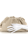 Smooth Butter Calf The Pouch Oversized Clutch Plaster