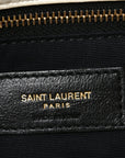 Boucle Tweed Quilted Small Loulou Puffer Monogram Chain Satchel Crema Soft
