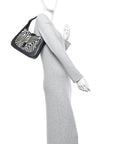 Pony Hair Zebra Print Calfskin Small Jackie 1961 Hobo Black White