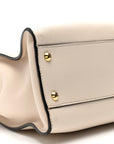 Vitello Seta Snakeskin Monster Eyes Medium Peekaboo Iconic Satchel  Amido Sand Black