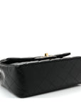Lambskin Quilted Mini Rectangular Flap Black