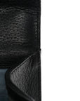 Grained Calfskin Bee Star Small Padlock Shoulder Bag Black