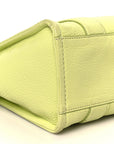 Grained Calfskin Small The Tote Bag Limoncello