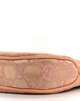 Metallic Monogram Lizard Jackie O Hobo Pink