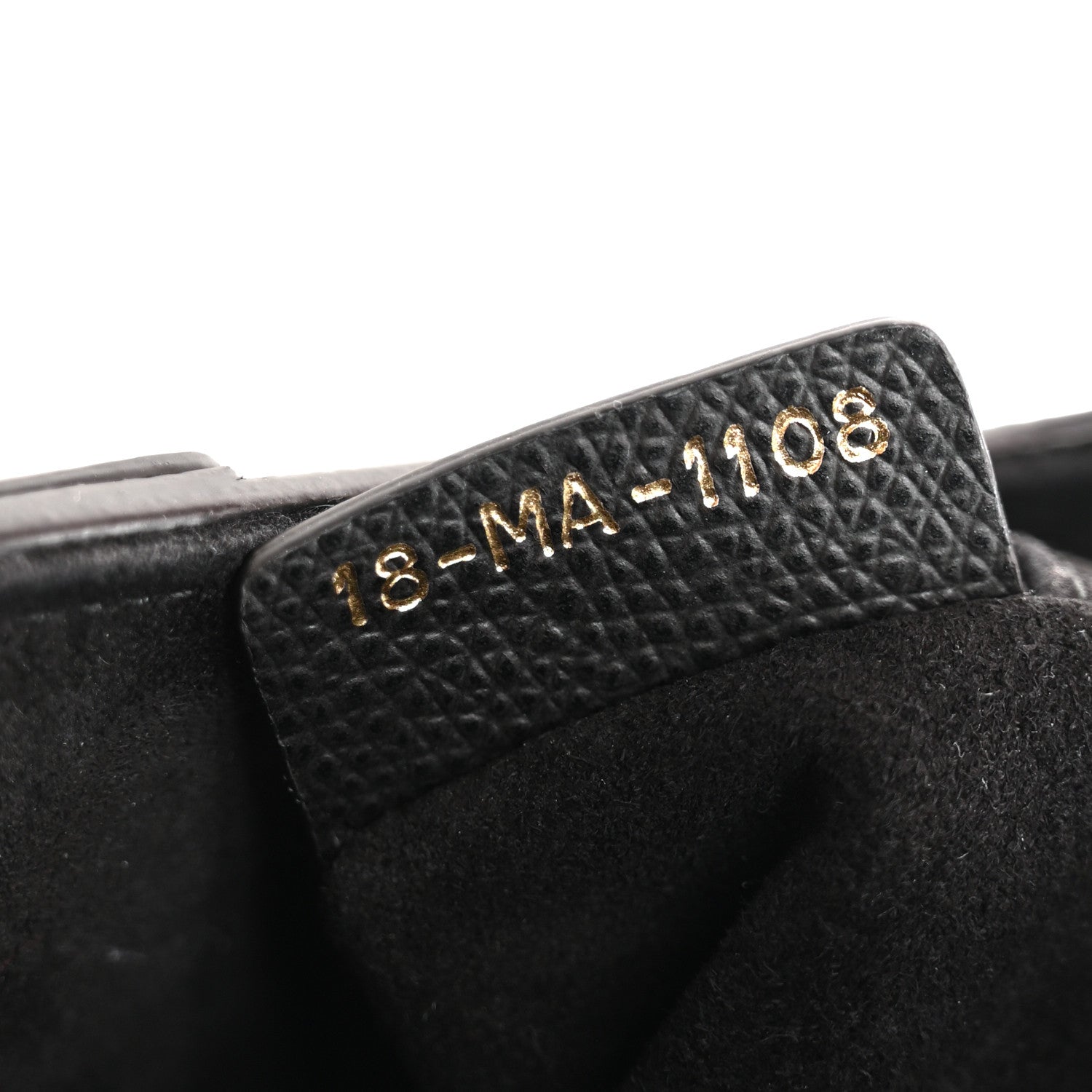 Grained Calfskin Mini Saddle Bag Black