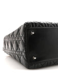 Lambskin Cannage Medium Lady D1OR Black
