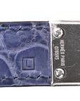 Matte Porosus Crocodile 18K White Gold Diamond Birkin 35 Bleu Brighton