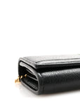 Dollar Calfskin Web Ophidia Wallet On Chain Black