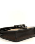 Monogram Jumbo GG Textured Dollar Calfskin Super Mini Dionysus Shoulder Bag Camel Ebony New Acero