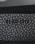 Grained Calfskin Saddle Messenger Bag Black