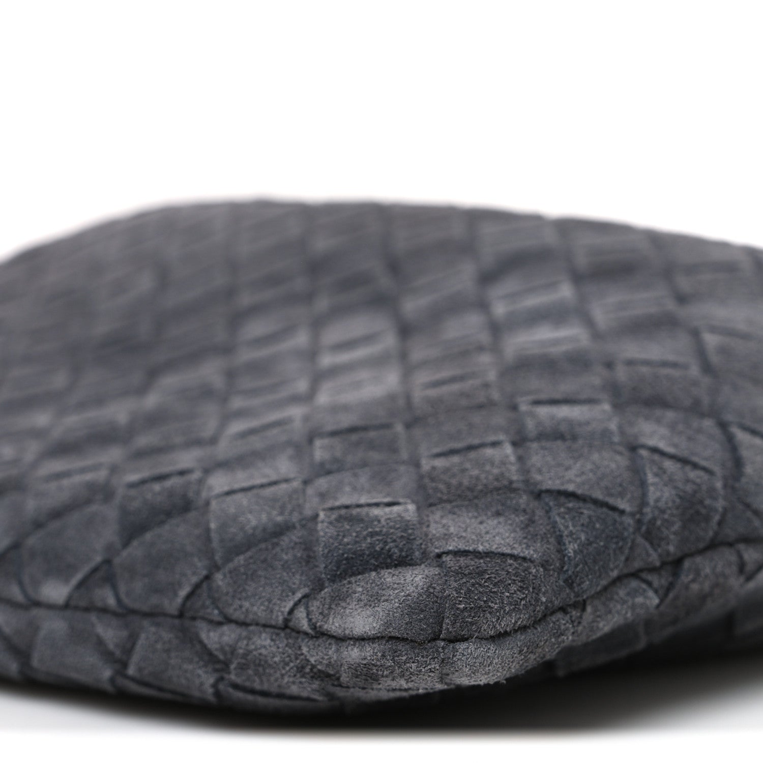 Suede Calfskin Intrecciato Medium Dustbag Grey